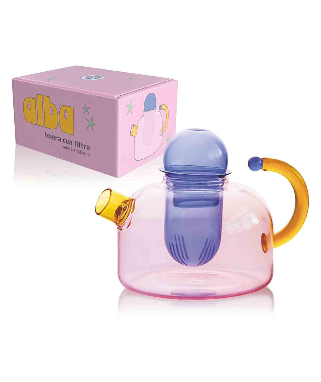 Teiera - Alba in vetro borosilicato 1L