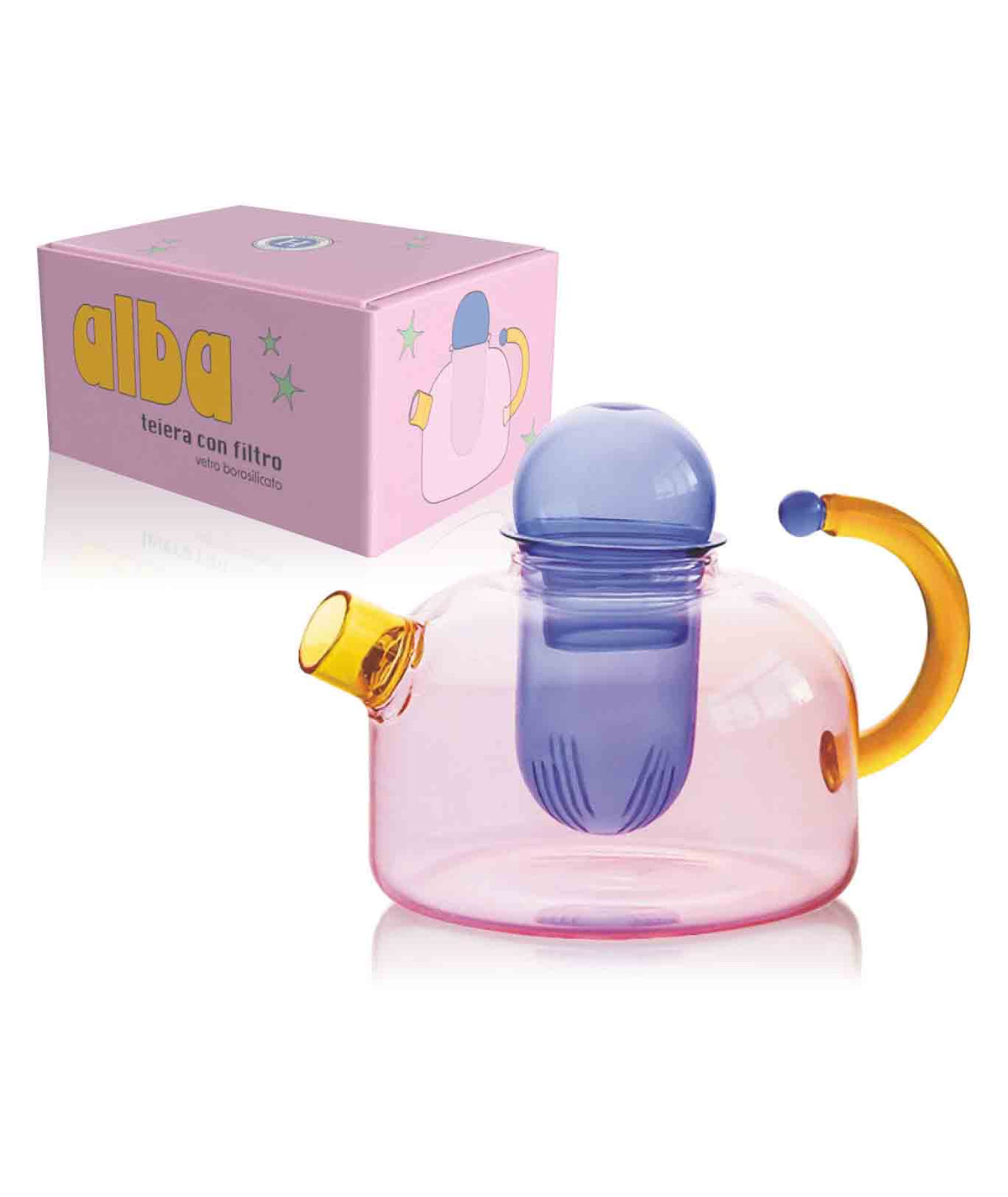 Teiera - Alba in vetro borosilicato 1L