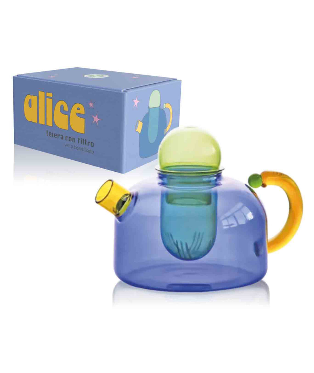 Teiera - Alice in vetro borosilicato 1L