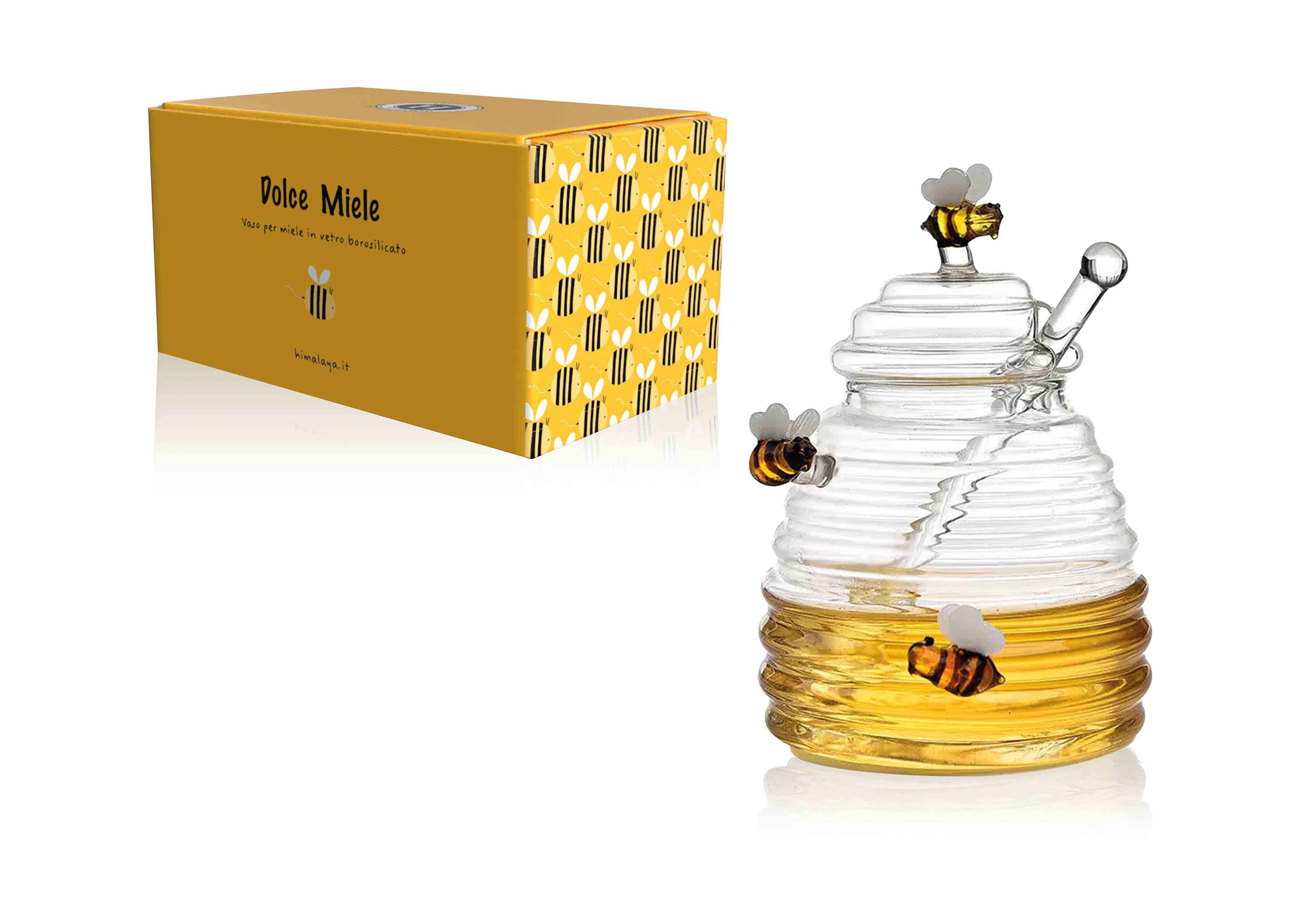 Vaso per miele + prendimiele 500 ml