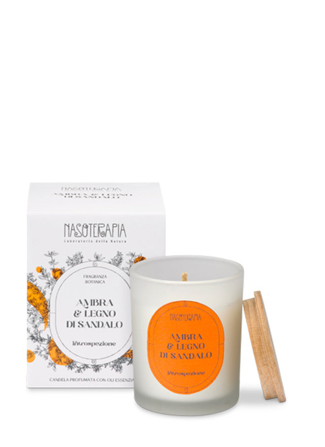 Candela Ambra e Legno di sandalo
