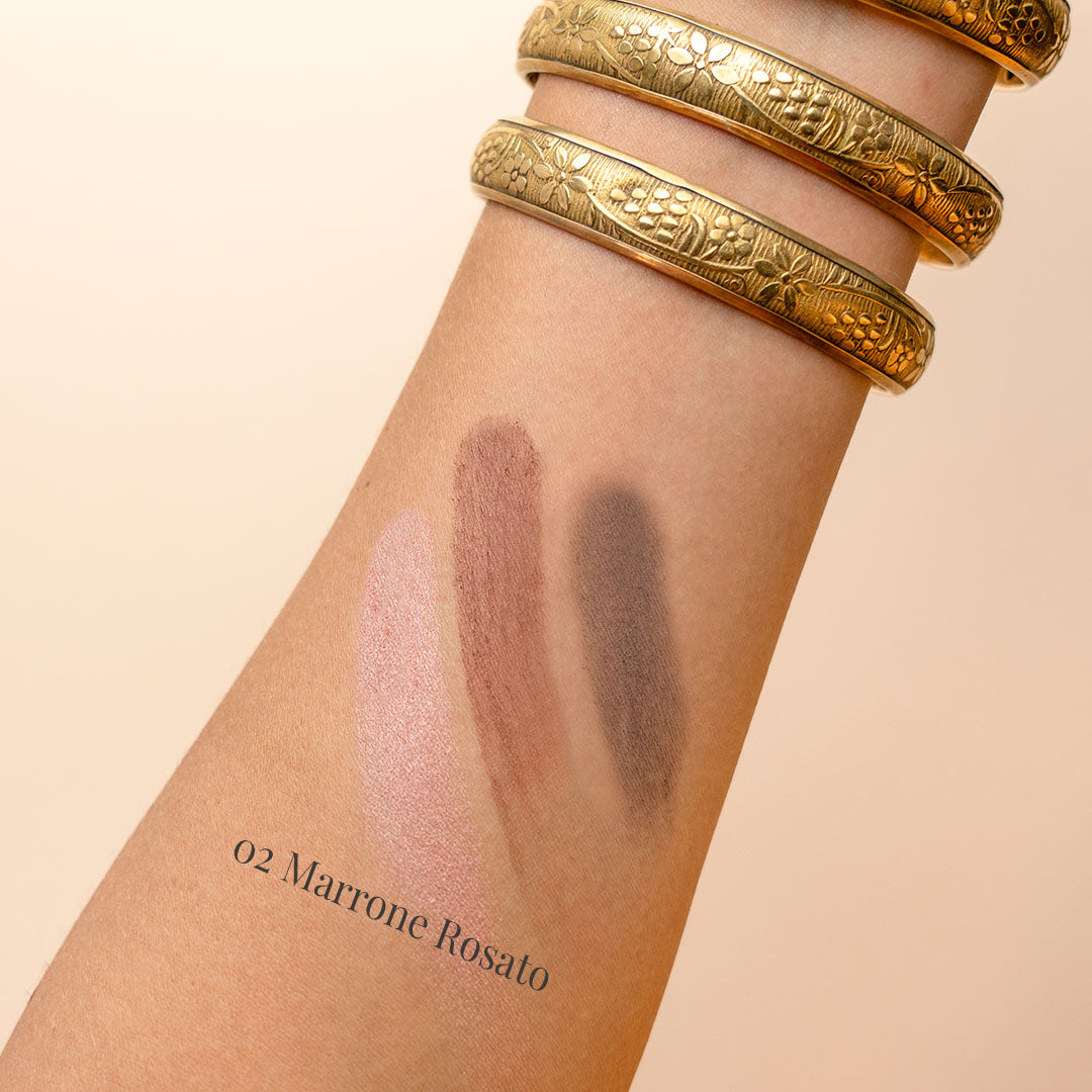 EYESHADOWS TRIO 02 marrone rosato