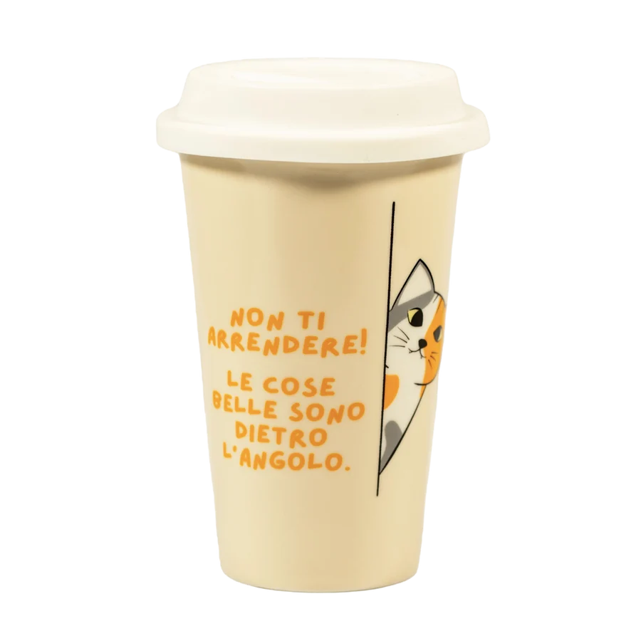 Tazza "Non ti arrendere" in ceramica