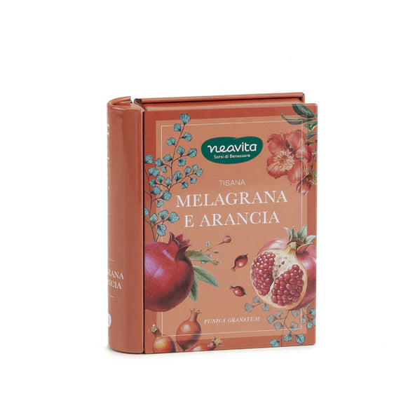 Mini Libro con Tisana Melagrana e Arancia Caddy Herbarium 100g