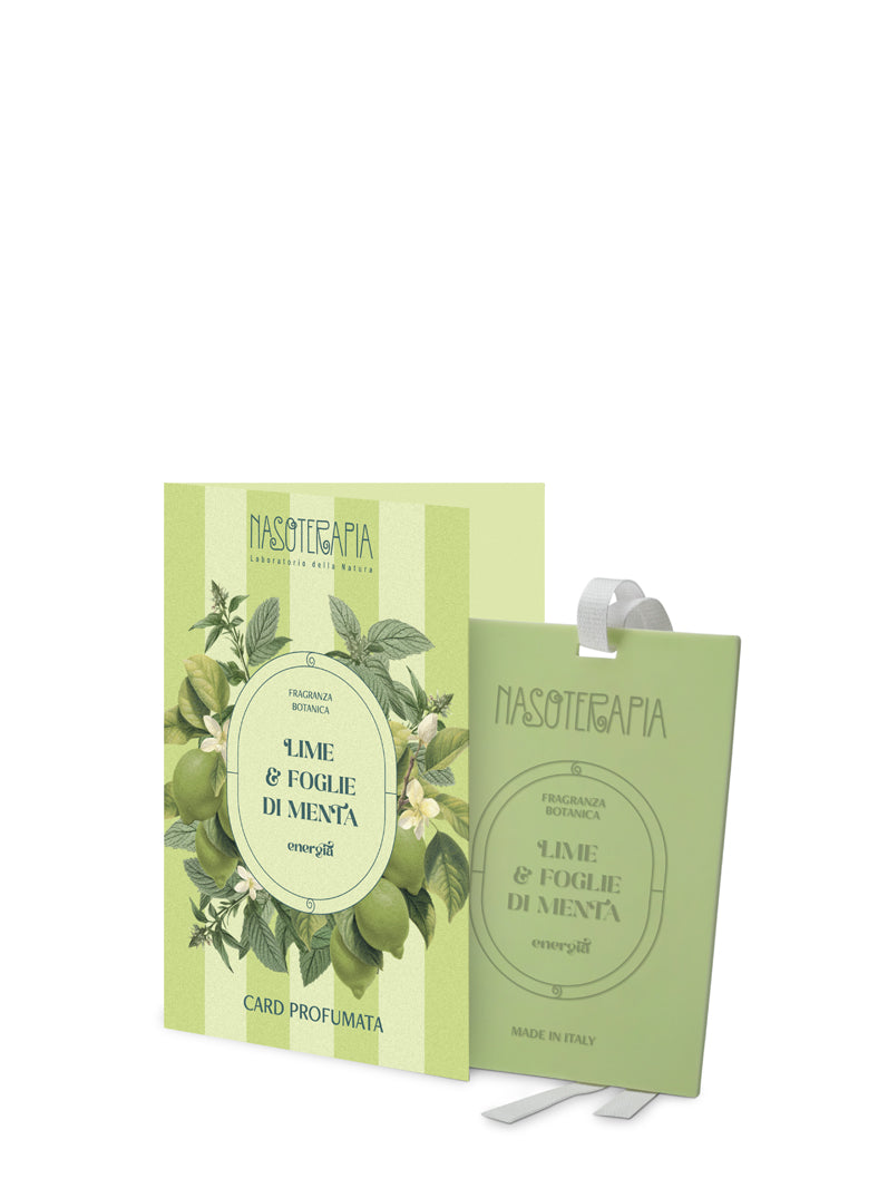 Card profumata Lime e Foglie di Menta