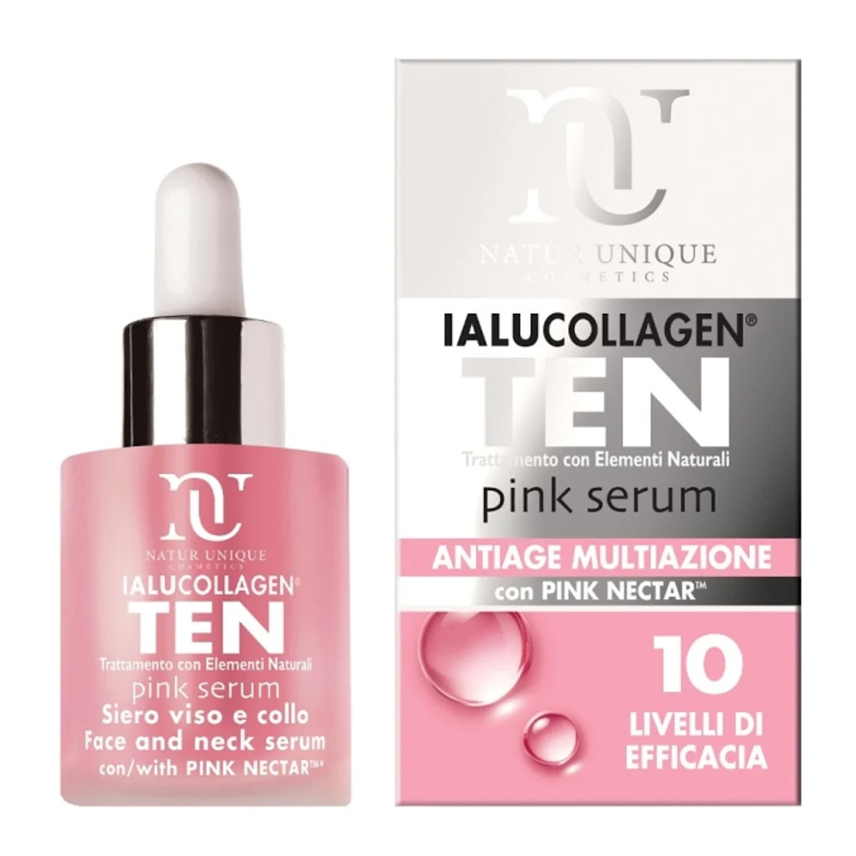 Ialucollagen Ten Pink Serum Viso Antiage Multifunzione