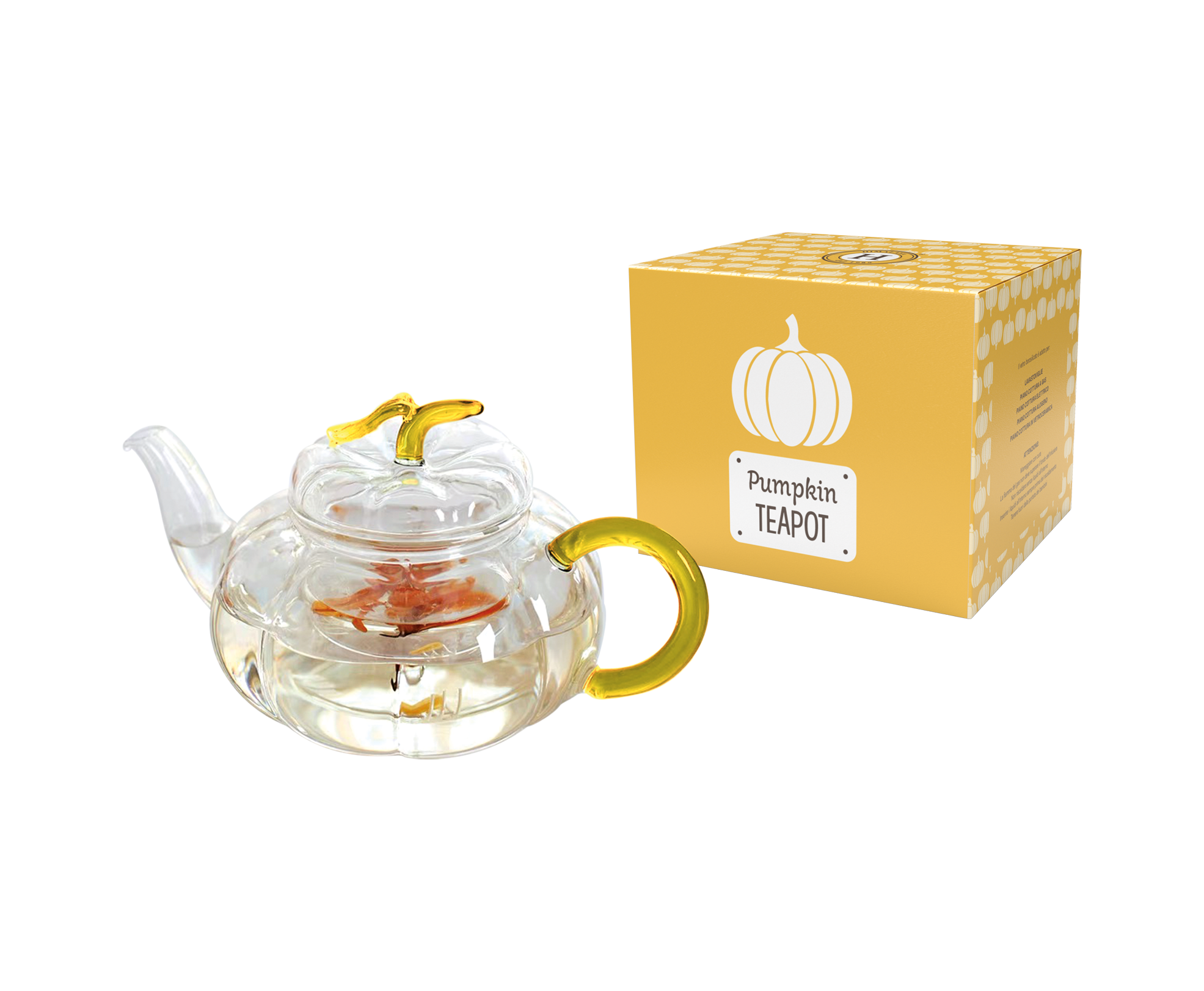 Teiera in vetro borosilicato - Pumpkin 750 ml