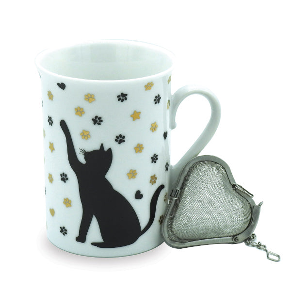 Victor Collection - Set Mug gatto con filtro acciaio