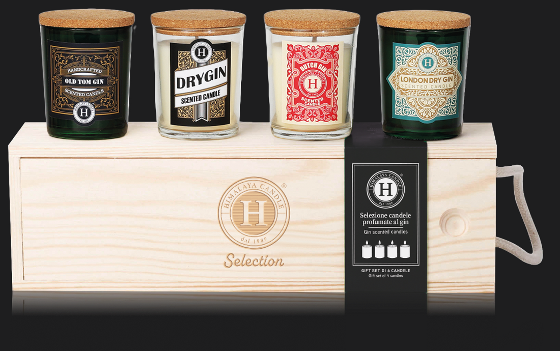 Candela - Box legno selection Gin 4pz x 75 gr