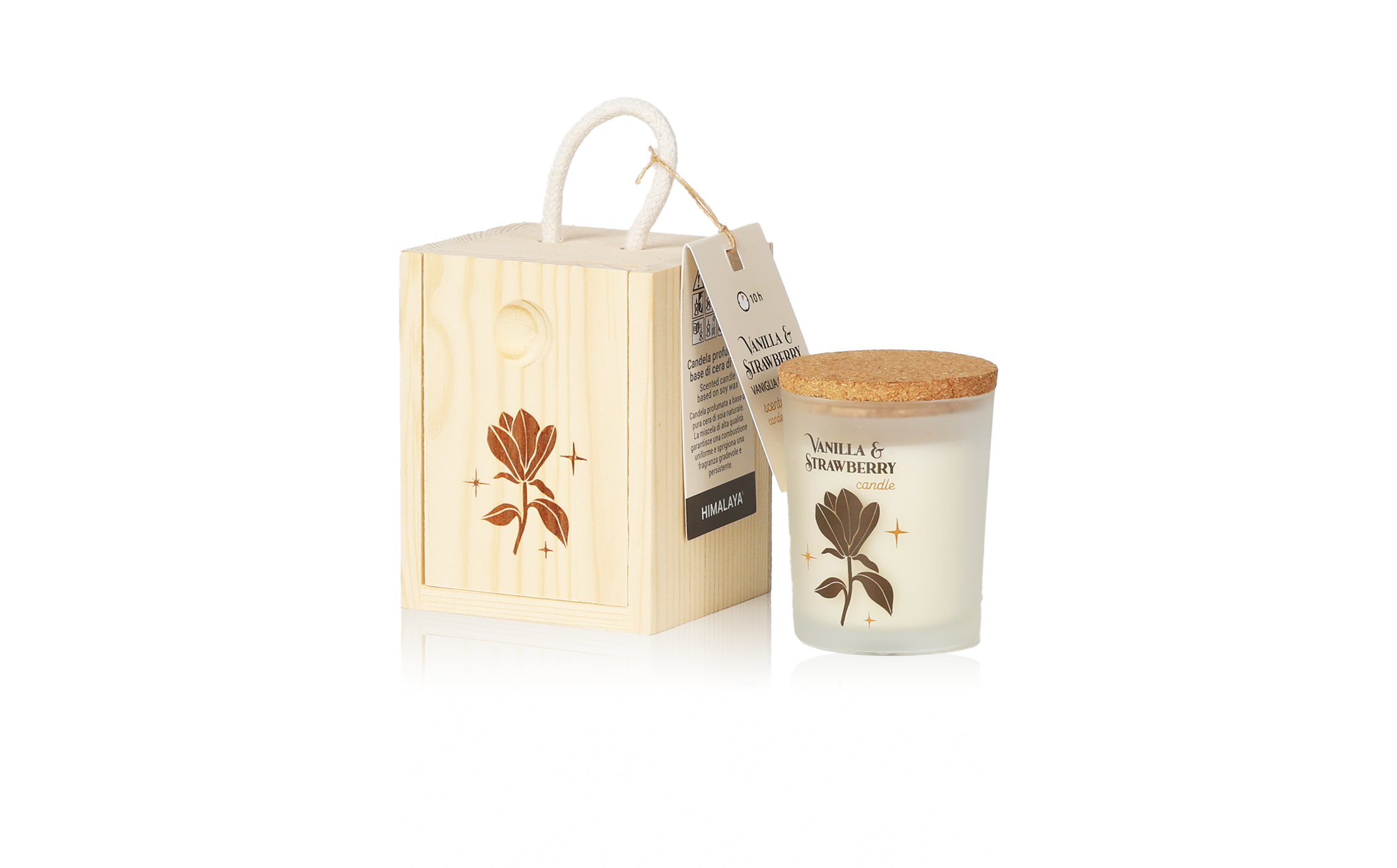 Candela - Little box Fiore vaniglia e fragola 70gr