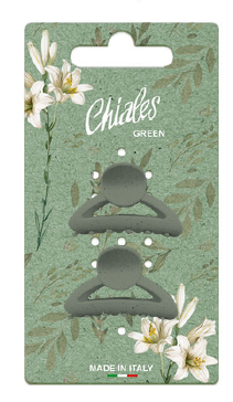 Pinza bow small 4cm set2pz Verde
