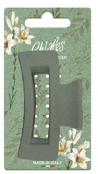 Pinza fibbia grande 8,5 cm e Verde