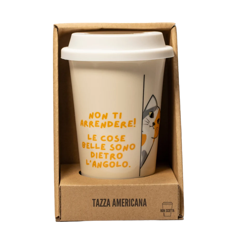 Tazza "Non ti arrendere" in ceramica
