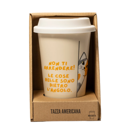 Tazza "Non ti arrendere" in ceramica