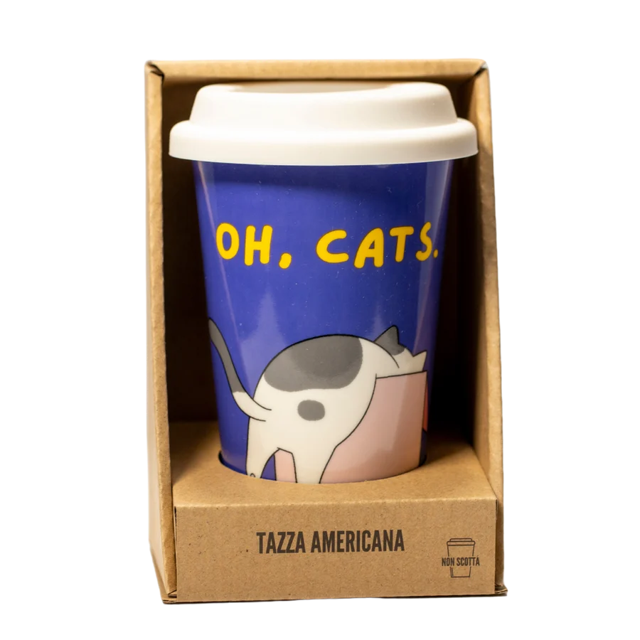 Tazza "Oh Cats" in ceramica