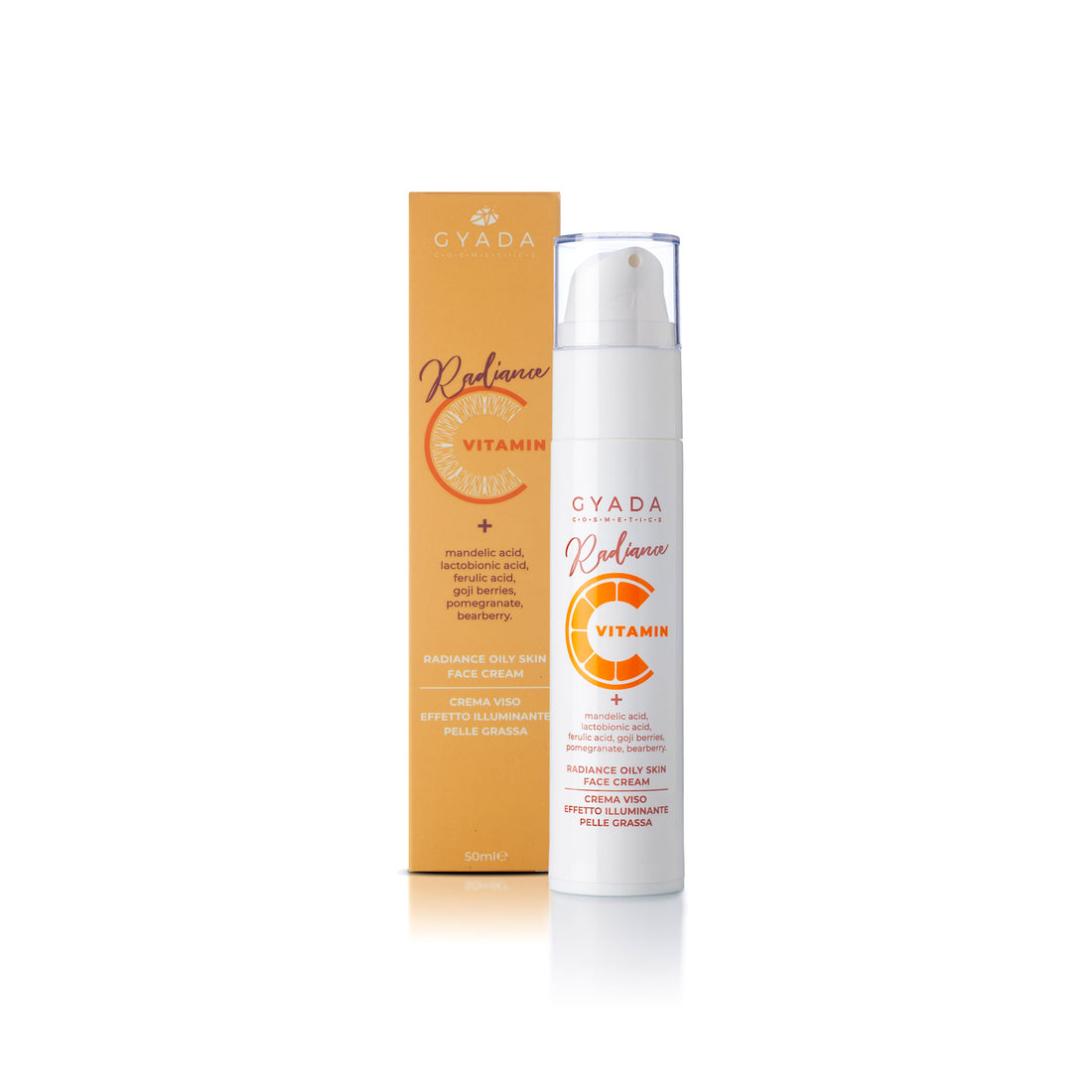 Crema viso illuminante vit C pelle grassa