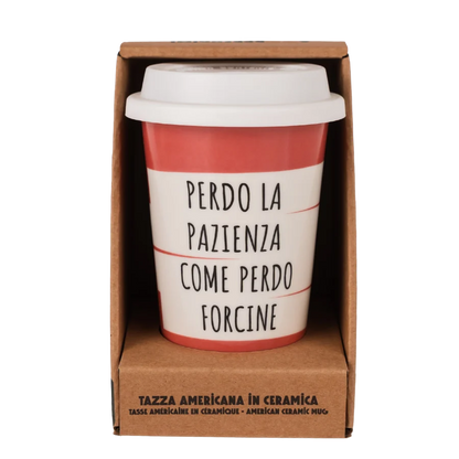 Tazza "Pazienza" in ceramica