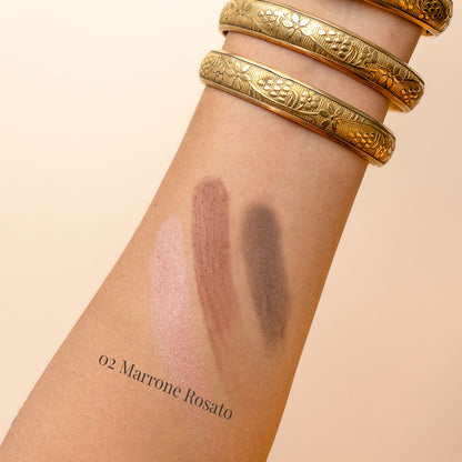 EYESHADOWS TRIO 02 marrone rosato