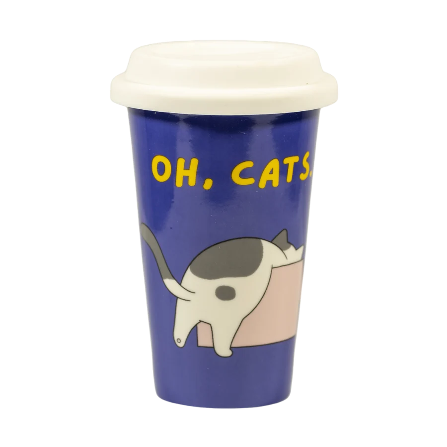 Tazza "Oh Cats" in ceramica