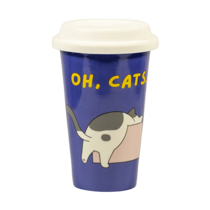 Tazza "Oh Cats" in ceramica