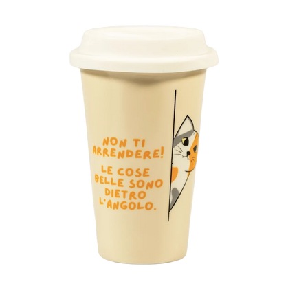 Tazza "Non ti arrendere" in ceramica