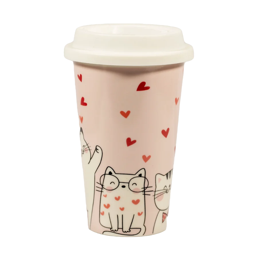 Tazza "Gatti" in ceramica
