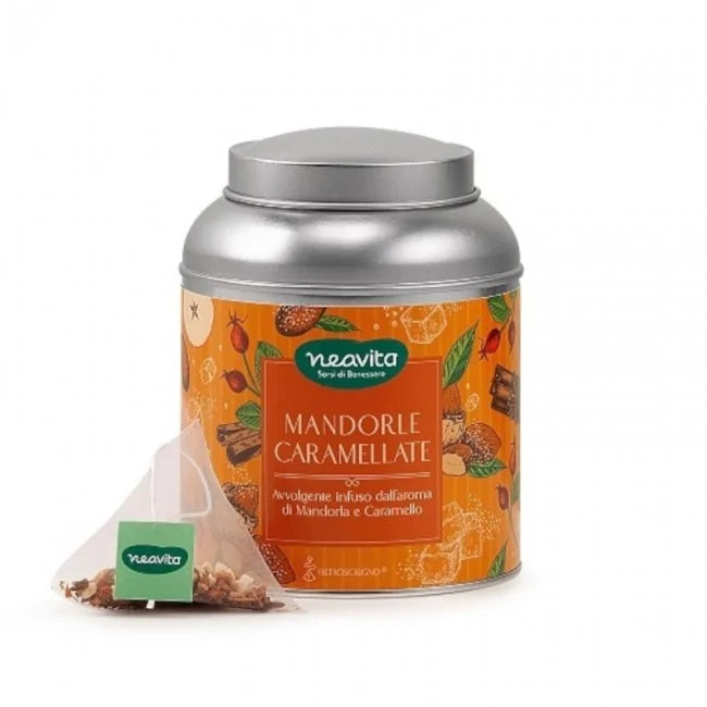 Neavita Infuso Mandorle Caramellate in Barattolino Caddy 15 Filtroscrigno