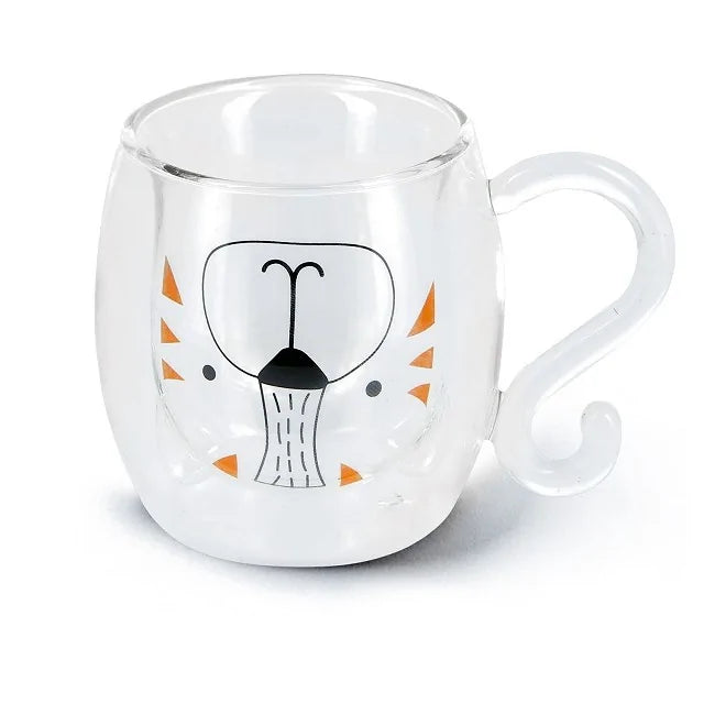 Tazza in Vetro Mug Doppio Muro Tigro 250ml
