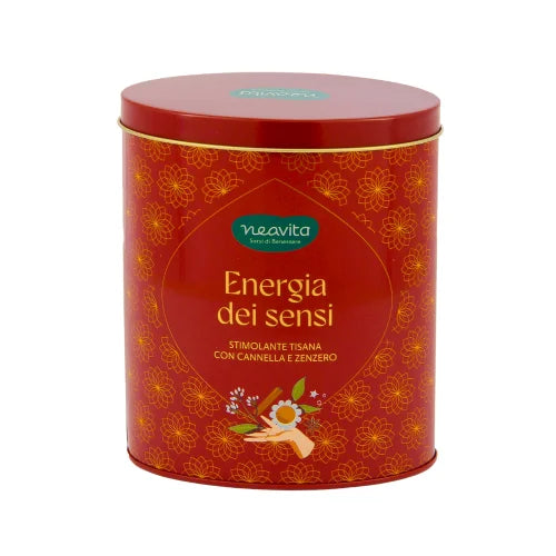 Neavita Tisana Mindful Tea Oval Tin Rossa Energia Dei Sensi 12 Filtroscrigno