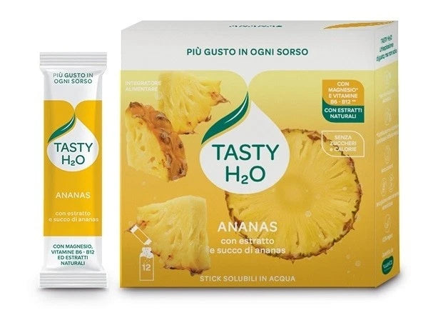 Neavita Tasty H2O - Integratore Idratazione Gusto Ananas, 12 Stick
