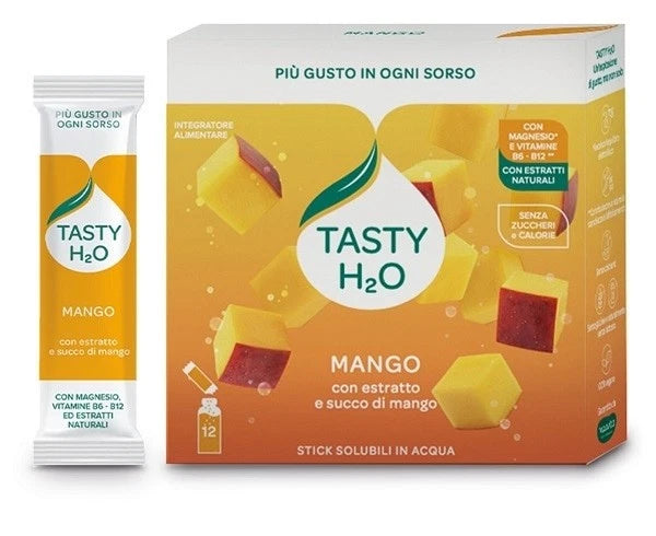 Neavita Tasty H2O - Integratore Idratazione Gusto Mango, 12 Stick