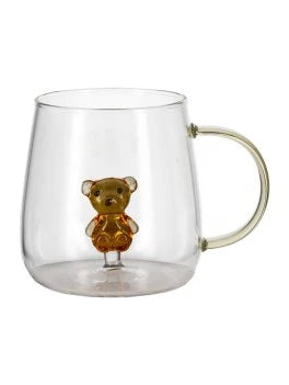 Tazza Vetro in Vetro Borosilicato OrsetTea Miele